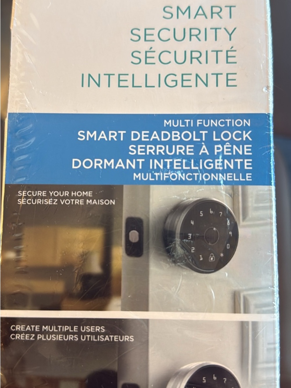 VIVITAR Smart Deadbolt Lock - Black Touchscreen Keyless Entry